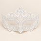 White Crown Masquerade Mask with Clear Rhinestones for Women - image 5