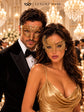 Gold Swan Metal Mask for Women & Gold Laser Cut Half Face Mask for Men | Venetian Masquerade Couple Set - image 2
