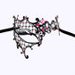 Masquerade Mask for Women with Rhinestones Metal