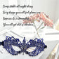 Blue Masquerade Mask For Women - Lace Masquerade Masks for Masquerade Party, Proms, Photo Shoot, Venetian Party, Mardi Gras, Halloween & Cosplay - Blue Color - Made in the USA