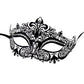 Metal Masquerade Mask for Women - Crown Style Mask with Rhinestones for Mardi Gras, Prom, Halloween, Venetian & Costume Party
