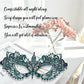 Masquerade Mask For Women - Lace Masquerade Masks for Masquerade Party, Proms, Photo Shoot, Venetian Party, Mardi Gras, Halloween & Cosplay - Teal Color - Made in the USA