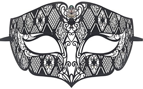 Luxury Mask Diamond Design Laser Cut Venetian Masquerade Mask Masquerade Mask for Men Halloween, Mardi Gras, Prom