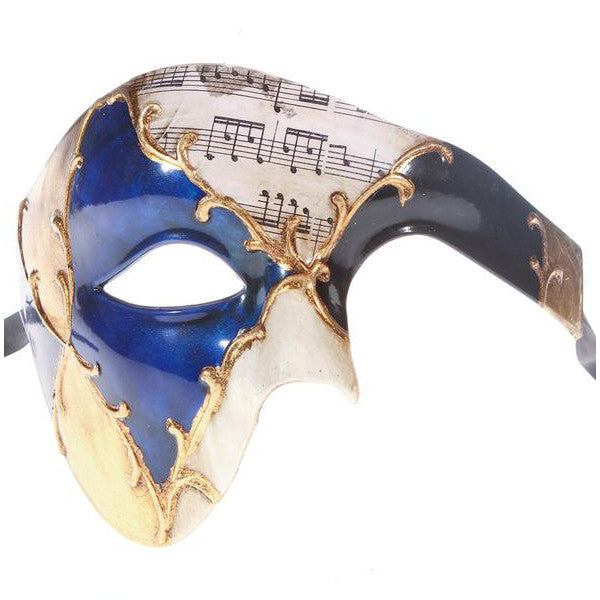 Musical Notes Mask Embrace Elegance: Phantom of the Opera Music Notes Mask | Luxury Mask