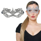 Silver Masquerade Mask For Women - Lace Masquerade Masks for Masquerade Party, Proms, Photo Shoot, Venetian Party, Mardi Gras, Halloween & Cosplay - Silver Color - Made in the USA