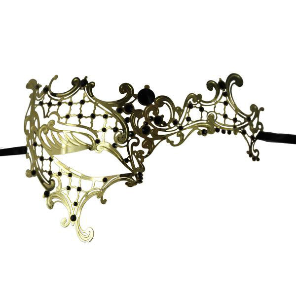 GOLD Series Signature Phantom Of The Opera Venetian Mask - Luxury Mask - 1