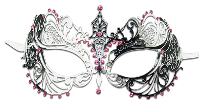 SILVER Series Laser Cut Metal Venetian Pretty Masquerade Mask - Luxury Mask - 6