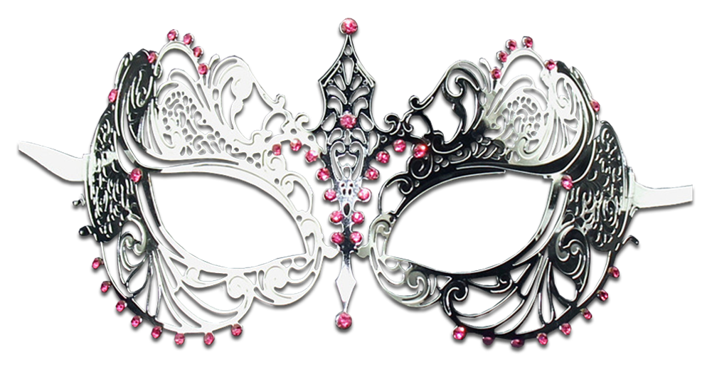 SILVER Series Laser Cut Metal Venetian Pretty Masquerade Mask - Luxury Mask - 6