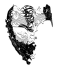 SILVER Series Signature Phantom Of The Opera Half Face Mask - Luxury Mask - 3
