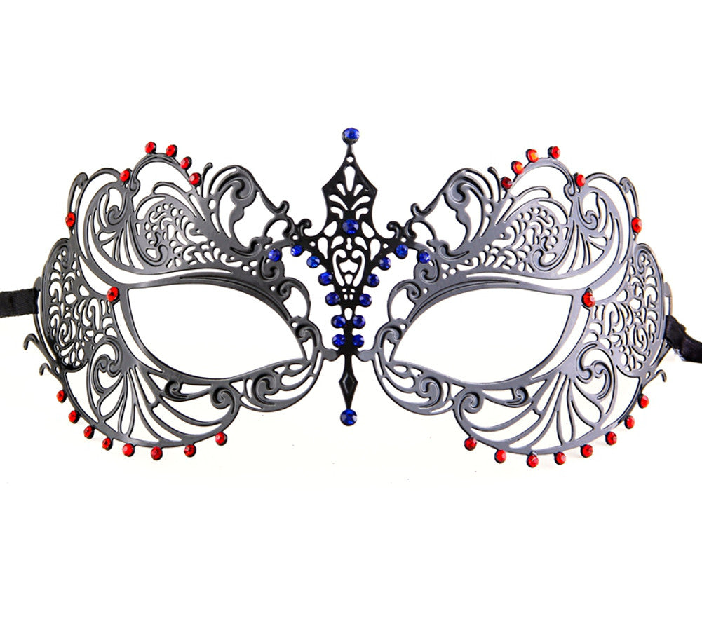 MUTLI COLOR Series Laser Cut Metal Venetian Pretty Masquerade Mask - Luxury Mask - 7