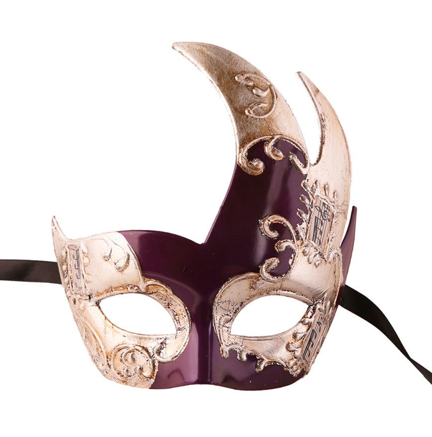 SILVER Series Men's Vintage Design Musical Masquerade Mask - Luxury Mask - 3