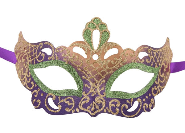 Venetian Glitter Masquerade Party Mardi Gras Mask - Luxury Mask