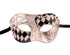 Half CHECKERED  Vintage Design Masquerade Mask - Luxury Mask - 2