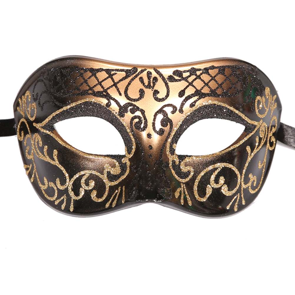 Deluxe Men's Venetian Masquerade Mask - Perfect for Parties, Balls, Mardi Gras & Halloween