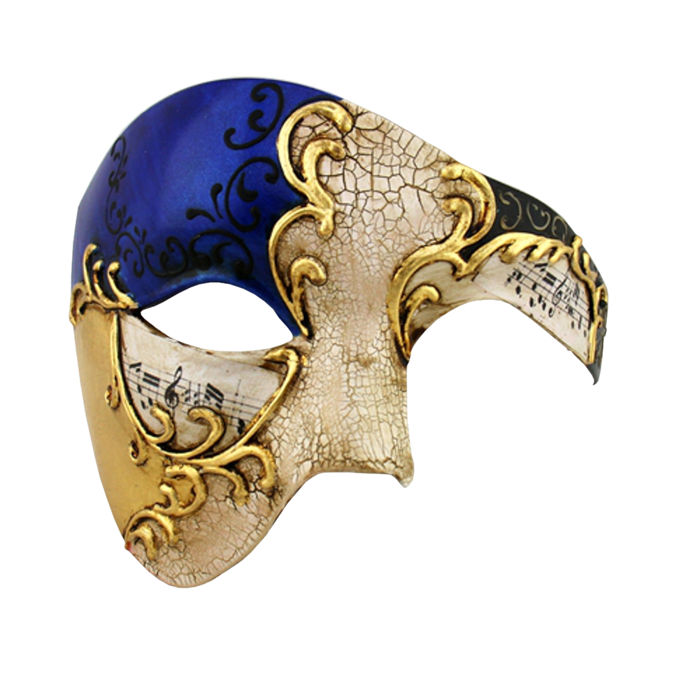 GOLD Series Phantom Of The Opera Half Face Masquerade Mask - Luxury Mask - 2