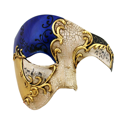 GOLD Series Phantom Of The Opera Half Face Masquerade Mask - Luxury Mask - 2