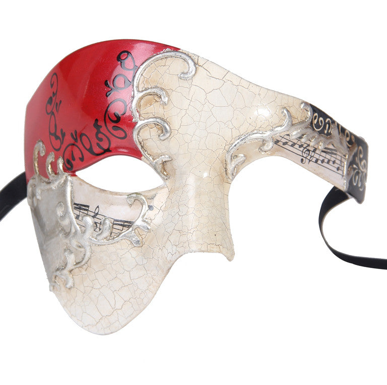 SILVER Series Phantom Of The Opera Half Face Masquerade Mask Vintage - Luxury Mask - 2
