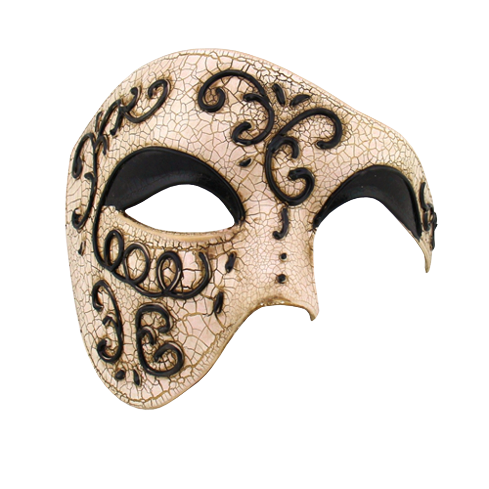 VINTAGE Series Phantom Of The Opera Half Face Masquerade Mask - Luxury Mask - 2