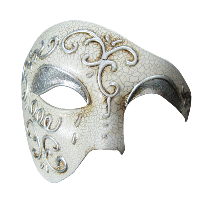 VINTAGE Series Phantom Of The Opera Half Face Masquerade Mask - Luxury Mask - 3