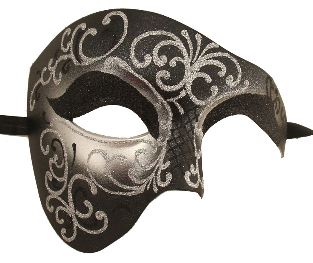 VINTAGE Series Phantom Of The Opera Half Face Masquerade Mask - Luxury Mask - 6