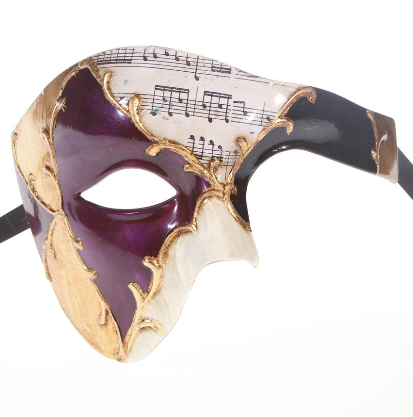 MUSICAL Series Vintage Phantom Of The Opera Half Face Masquerade Mask - Luxury Mask - 5