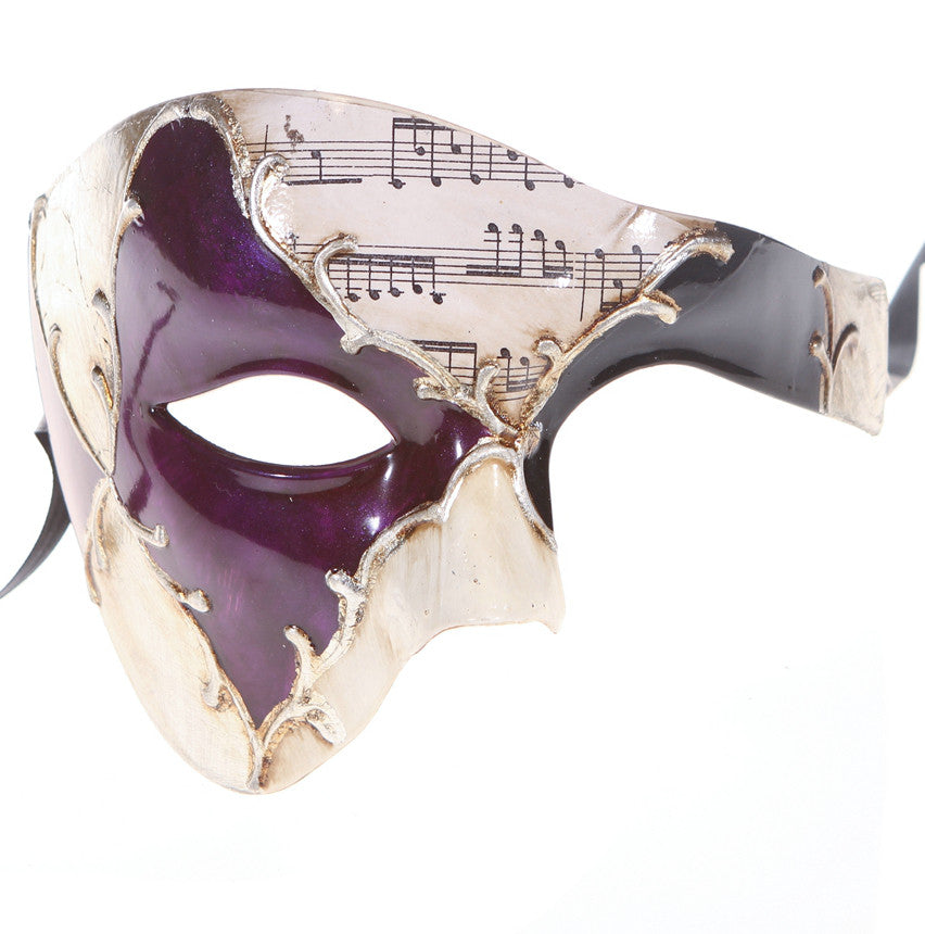 MUSICAL Series Vintage Phantom Of The Opera Half Face Masquerade Mask - Luxury Mask - 4