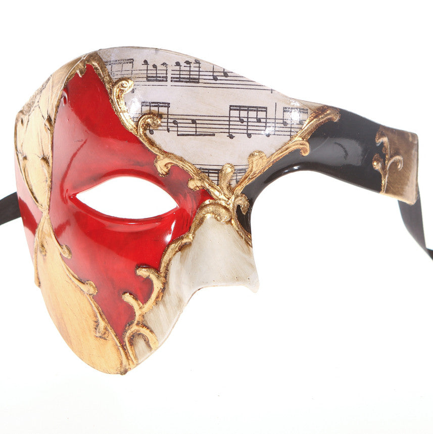 MUSICAL Series Vintage Phantom Of The Opera Half Face Masquerade Mask - Luxury Mask - 3