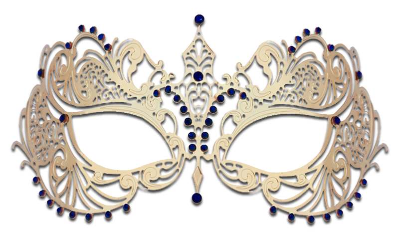 GOLD Series Laser Cut Metal Venetian Pretty Masquerade Mask - Luxury Mask - 4