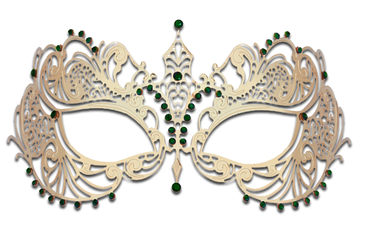 GOLD Series Laser Cut Metal Venetian Pretty Masquerade Mask - Luxury Mask - 7