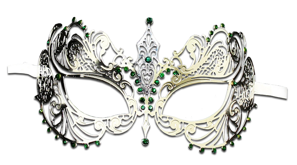 SILVER Series Laser Cut Metal Venetian Pretty Masquerade Mask - Luxury Mask - 7