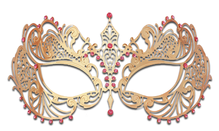 GOLD Series Laser Cut Metal Venetian Pretty Masquerade Mask - Luxury Mask - 6