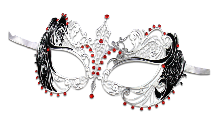 SILVER Series Laser Cut Metal Venetian Pretty Masquerade Mask - Luxury Mask - 3