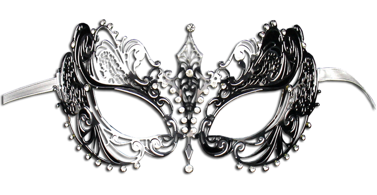 SILVER Series Laser Cut Metal Venetian Pretty Masquerade Mask - Luxury Mask - 2