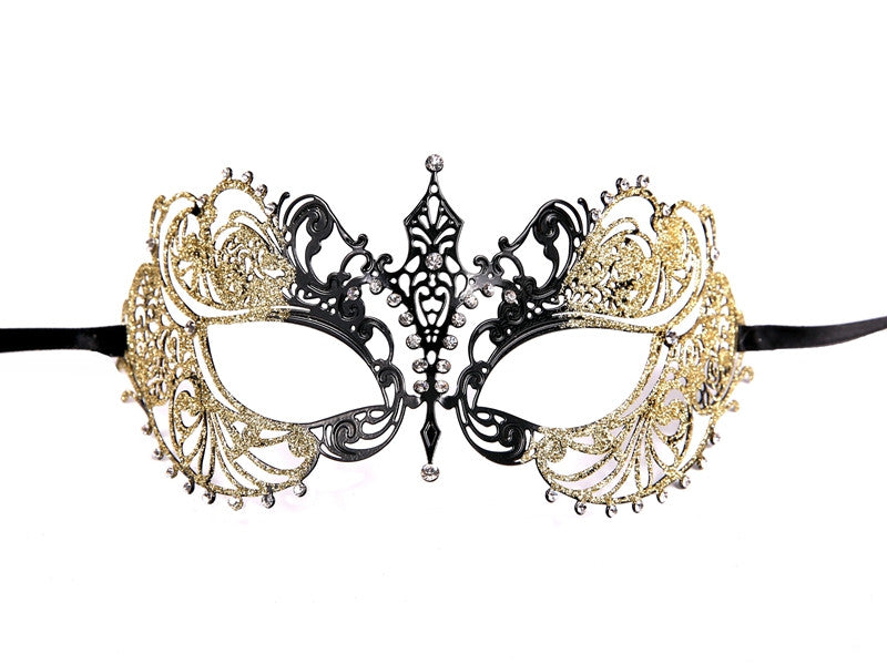 GLITTER Series Laser Cut Metal Venetian Pretty Masquerade Mask - Luxury Mask - 7