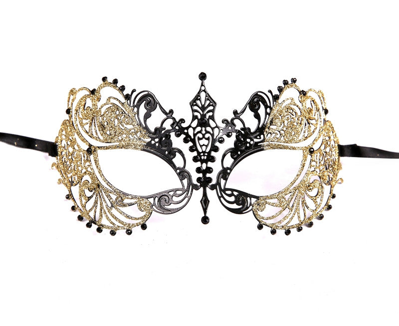 GLITTER Series Laser Cut Metal Venetian Pretty Masquerade Mask - Luxury Mask - 5