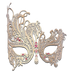 Gold Series Swan Metal Filigree Laser Cut Venetian Masquerade Mask - Luxury Mask - 6