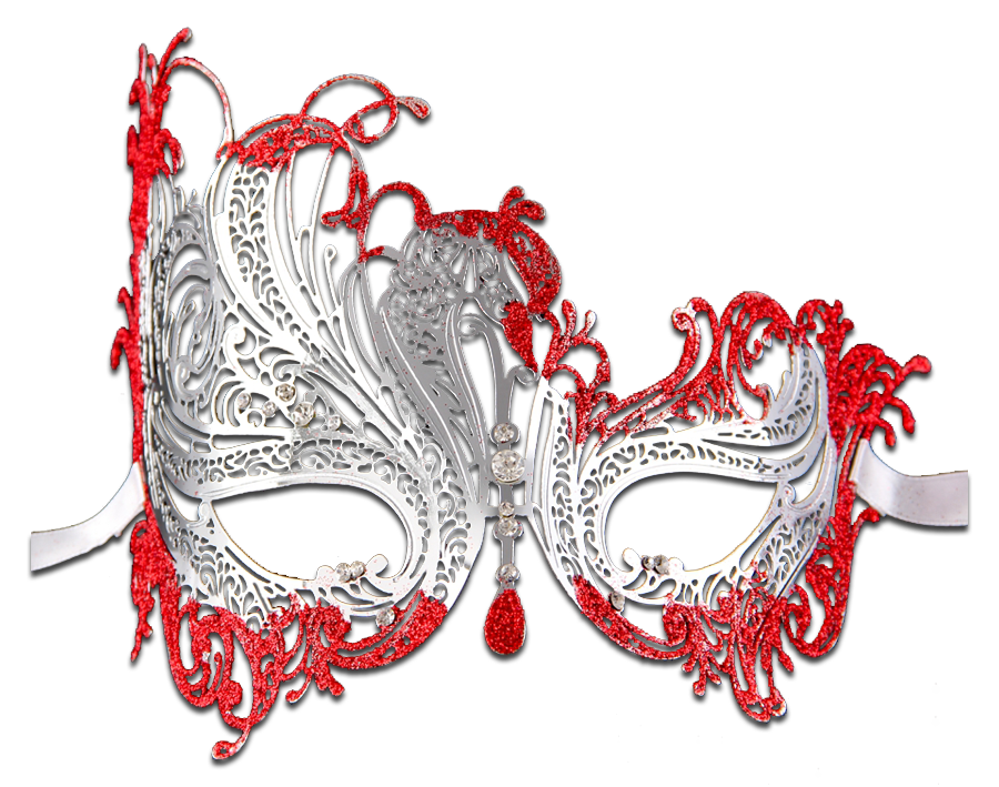 GLITTER Series Swan Metal Filigree Laser Cut Venetian Masquerade Mask - Luxury Mask - 11