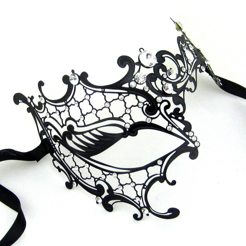 BLACK Series Signature Phantom Of The Opera Venetian Womens masquerade Mask - Luxury Mask - 3