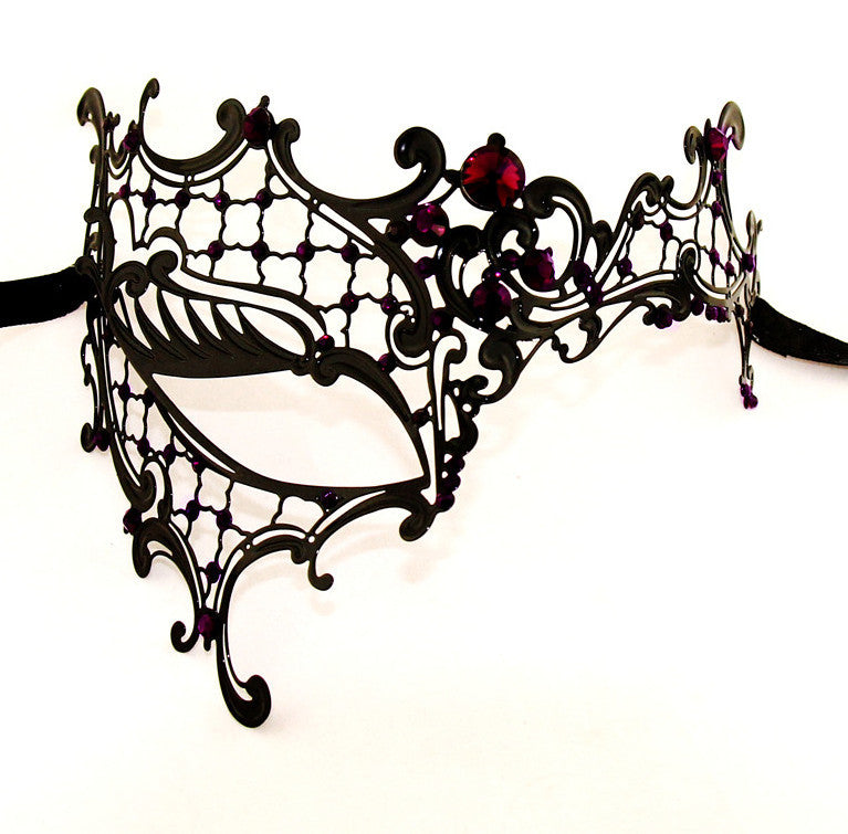 BLACK Series Signature Phantom Of The Opera Venetian Womens masquerade Mask - Luxury Mask - 6