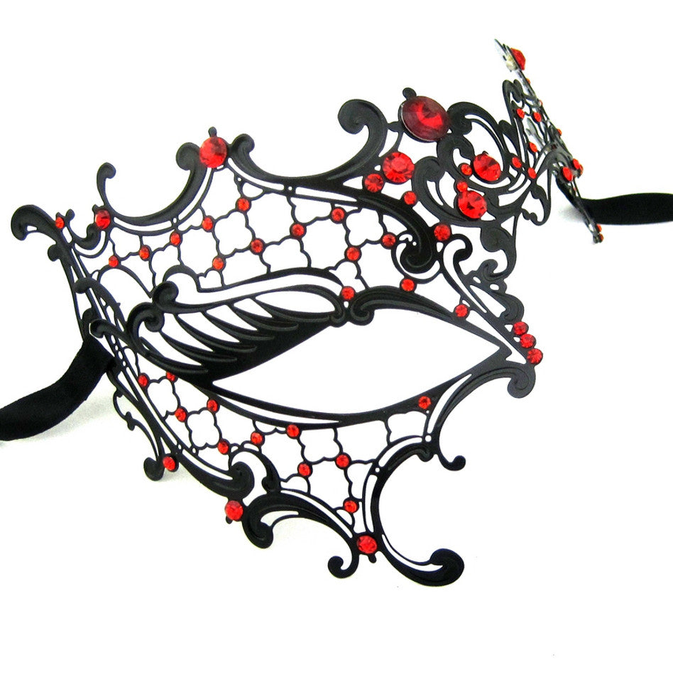BLACK Series Signature Phantom Of The Opera Venetian Womens masquerade Mask - Luxury Mask - 4
