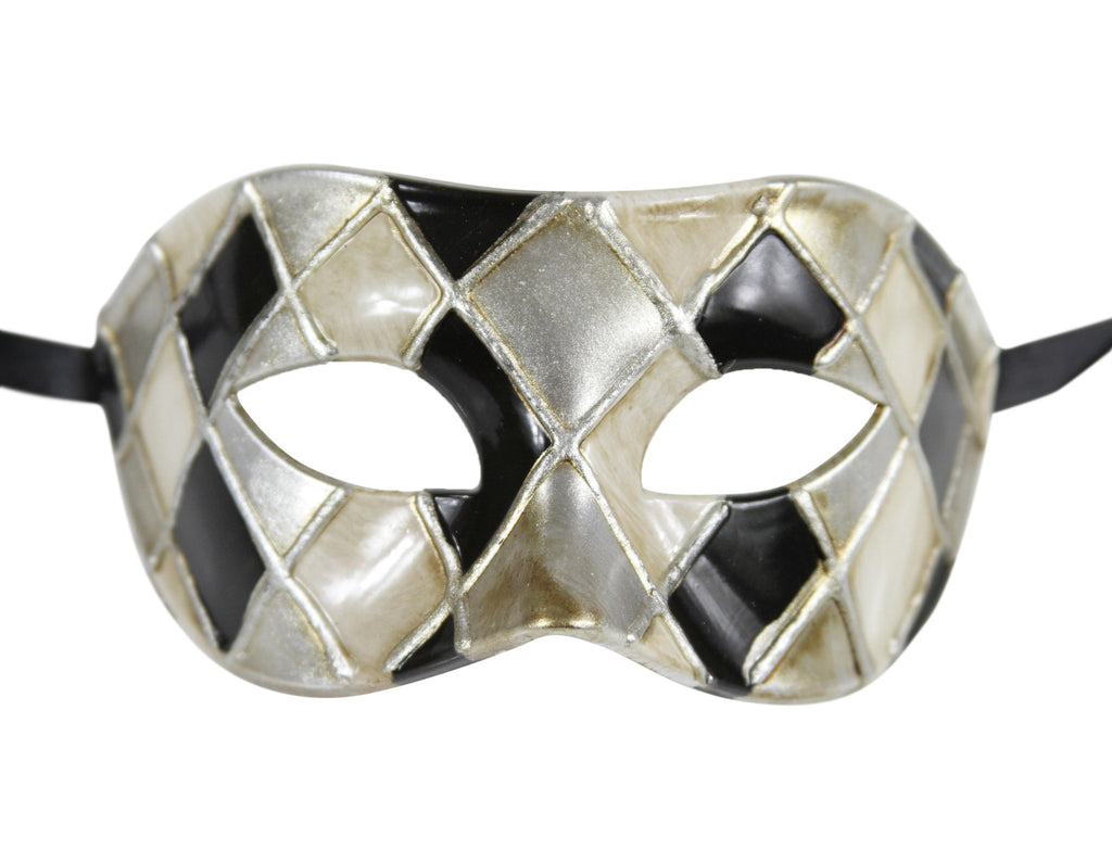 CHECKERED Multi Color Vintage Design Masquerade Mask - Luxury Mask - 2