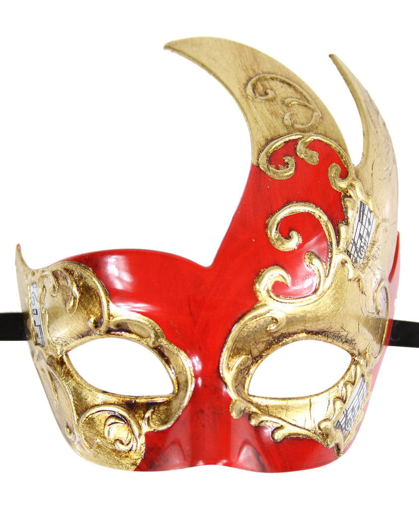 GOLD Series Men's Vintage Design Musical Masquerade Mask - Luxury Mask - 3